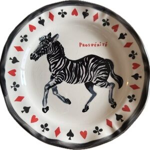 Nathalie Lete Francophile Zebra plate